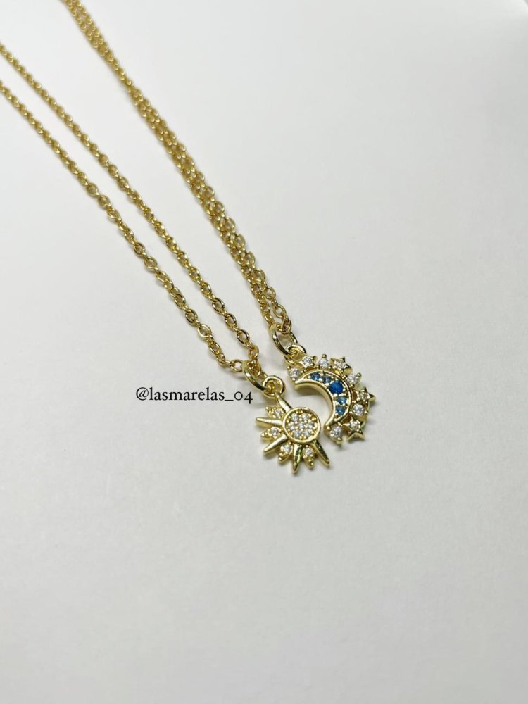 Cadena de sol & luna para compartir