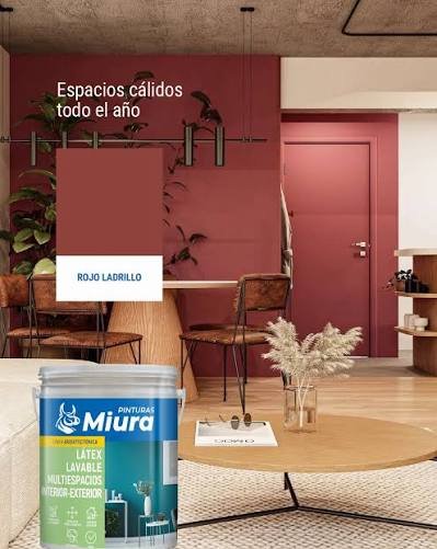Latex multiespacio rojo ladrillo 4lts