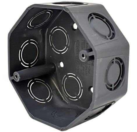 Caja octagonal Pvc