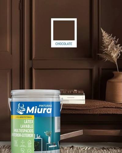 Latex multiespacio chocolate 4lts