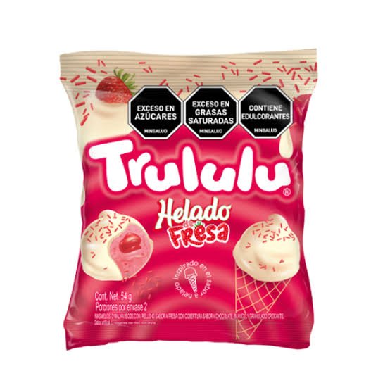 Trululu helado fresa 54g