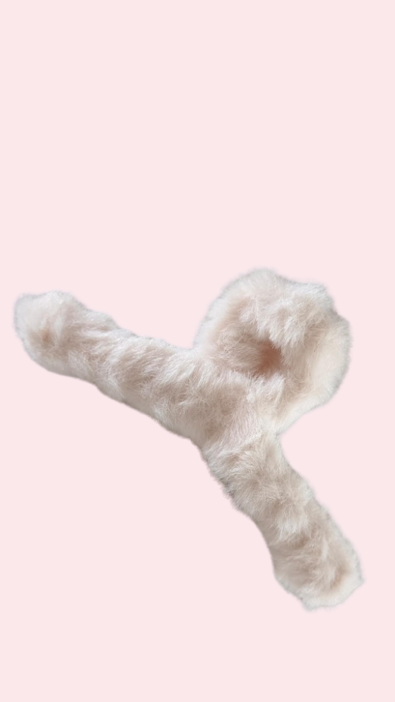 Pinza peluche beige