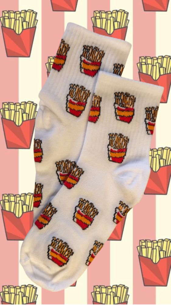 Calcetines largos Papas fritas
