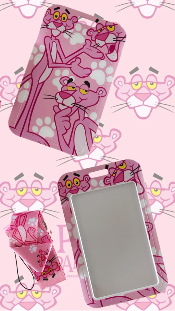 Porta carnet pantera rosa