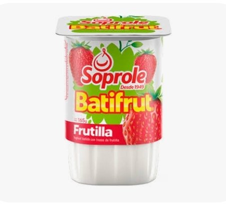 BATIFRUT FRUTILLA SOPROLE 165GR