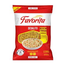FIDEOS DEDALITOS FAVORITA BOLSA X 500 GR