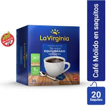 CAFE EN SAQUITOS LA VIRGINIA CAJA X 20 U
