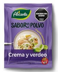 polvo saborizante crema verdeo