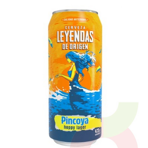 CERVEZAS LEYENDAS ORIGEN  PINCOYA 473CC