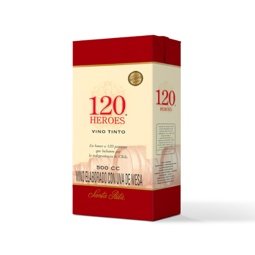 120 HEROES VINO TINTO 500CC