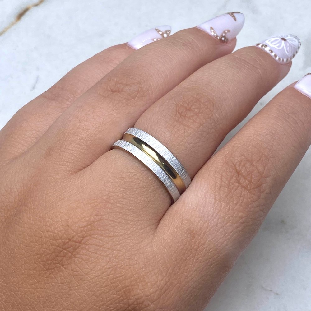 Anillo alianza 1 línea dorada