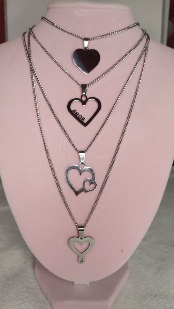 Collar acero + dije clásico