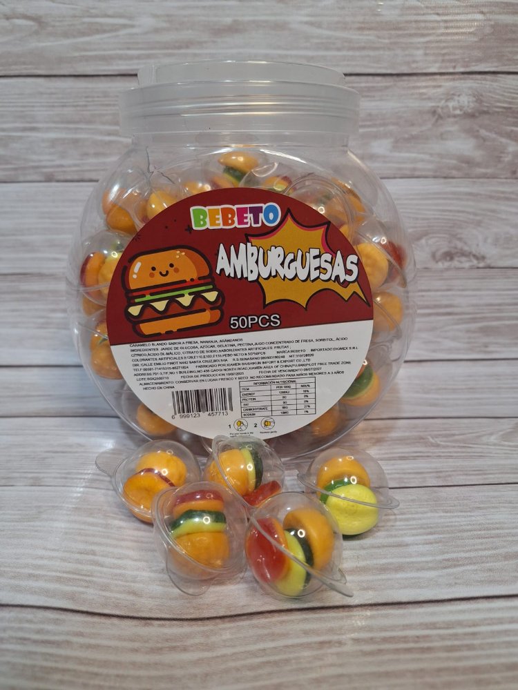 Gomitas hamburguesa