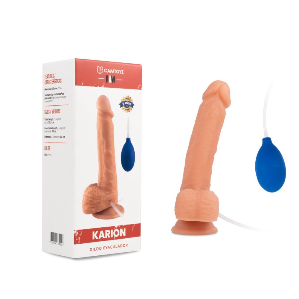 Dildo Realista Eyaculador Karion 21.6cm Camtoyz