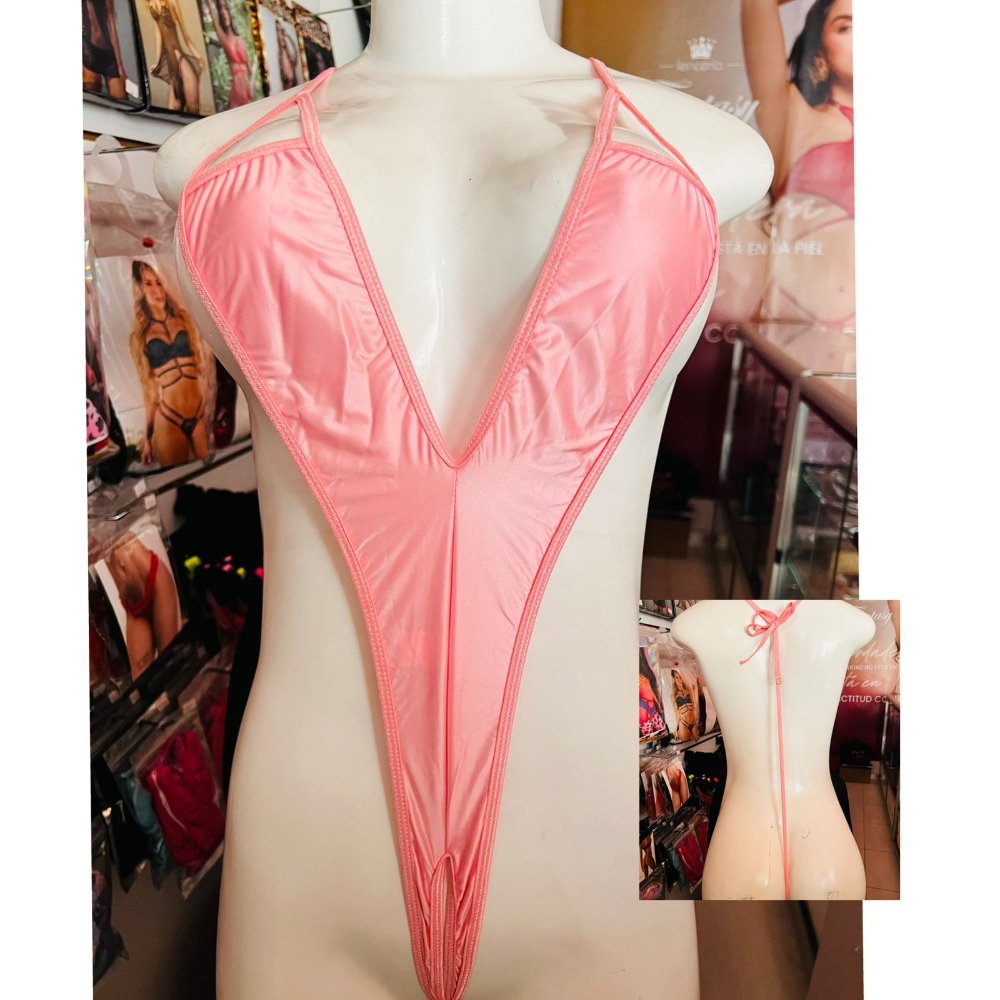Mini Body Rosa Brillante con abertura PF