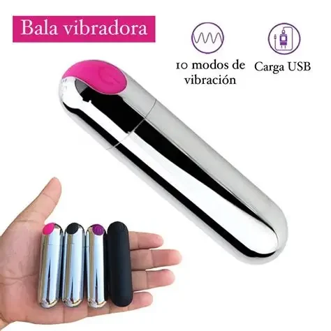 Bala Vibradora USB 10 ritmos TM Recargable colores surtidos