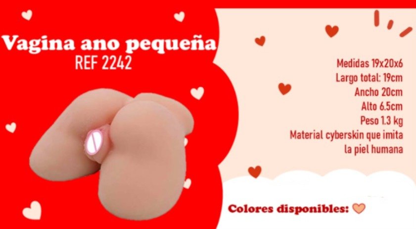 Masturbador Vagina Ano Pequeña 2242 Realista L13
