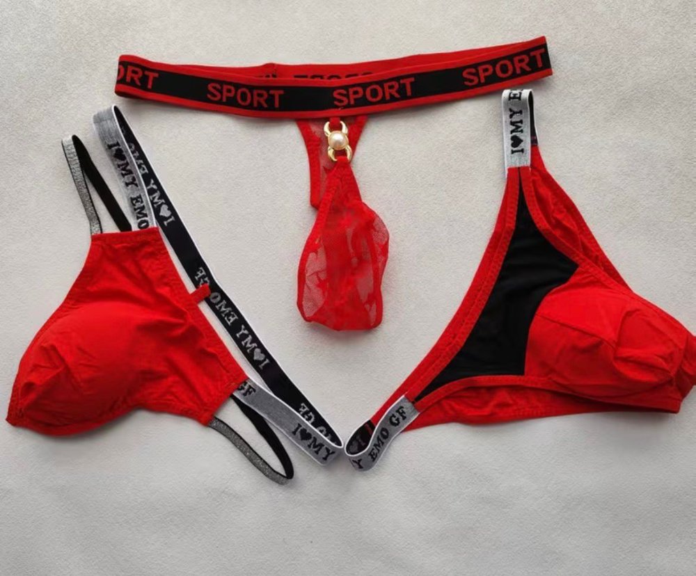 Tanga para Hombre Rojo Diseño Surtido TM