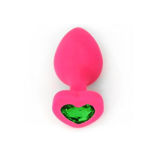 Plug Anal Silly Joya verde talla L Fucsia