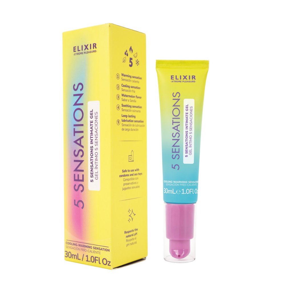 Lubricante 5 Sensaciones Elixir 30ml Caja