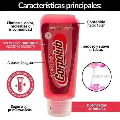 Dilatador anal corpolub 15gr Flavor Sx