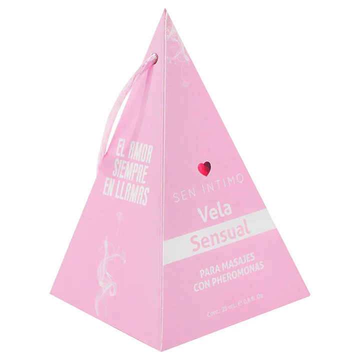 Vela para Masajes Piramide x 25ml con Pheromonas Sen Intimo