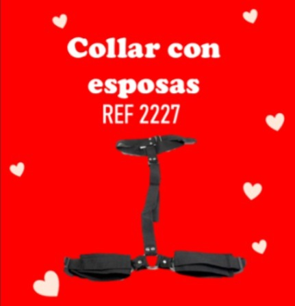 Esposas + collar Anti-Back Handcuffs con caja