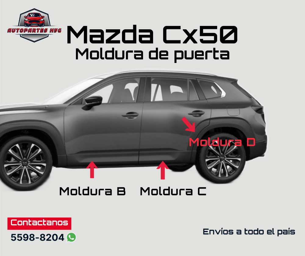MCx50 Moldura puerta delantera RH B