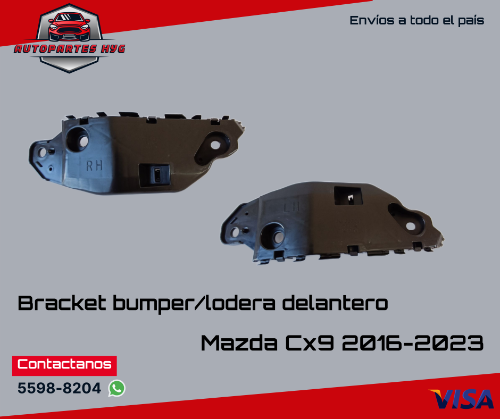 MCx9 Bracket bumperD RH