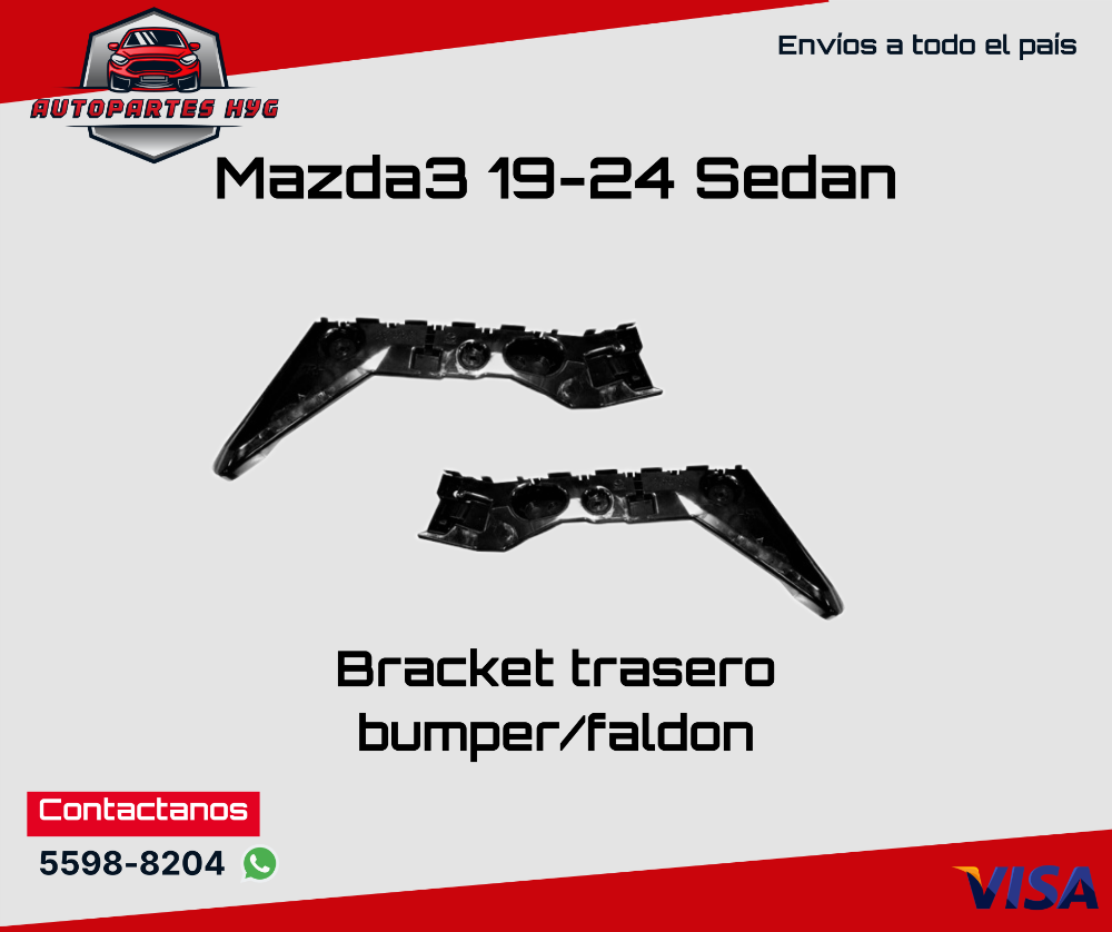M3 Bracket trasero RH