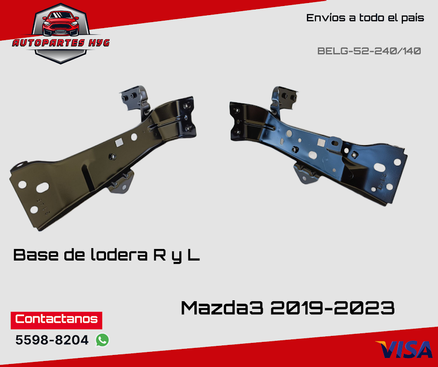 M3 Soporte defensa frontal RH