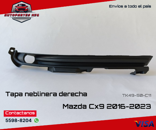 MCx9 Tapa neblinera con agujero RH