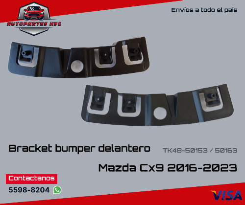 MCx9 Bracket sobrelodera/bumper LH