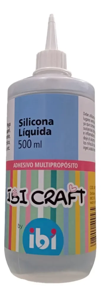 Silicona Liquida Ibi Craft Adhesivo Multiproposito X 500ml Color Transparente