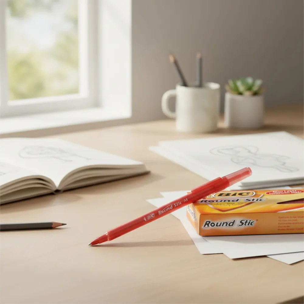 Lapicera Boligrafo Bic Rojo 1mm