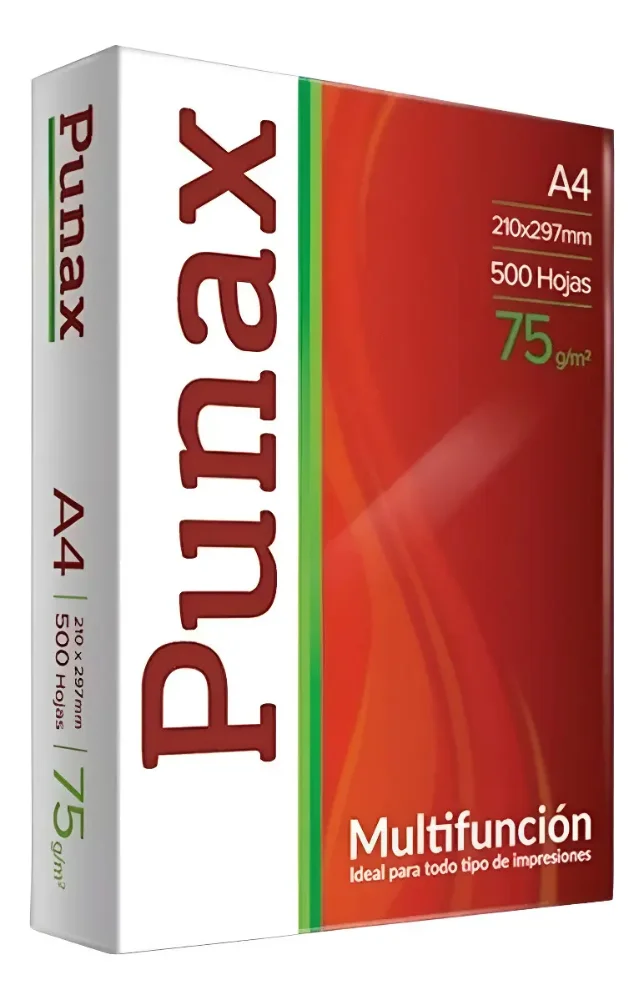 Resma Punax A4 75grs 500 Hojas Por Unidad