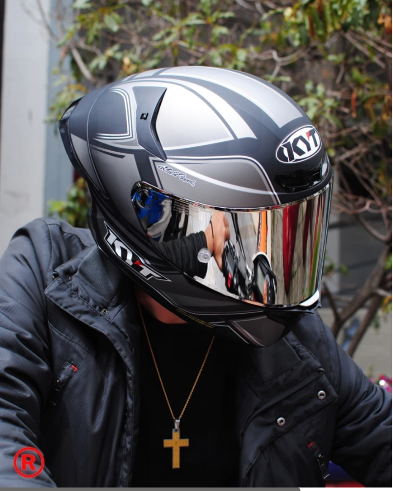 CASCO KYT TT REVO TOURIST NEGRO/GRIS