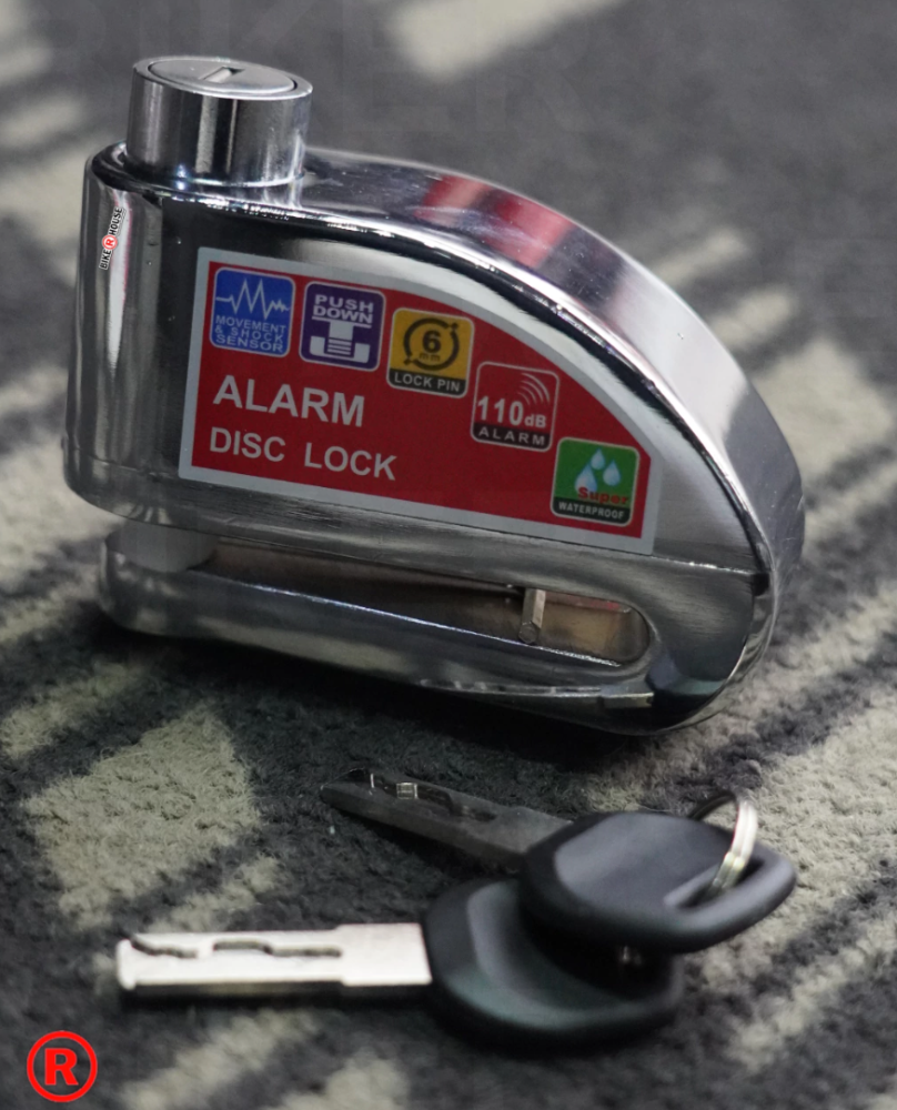 CANDADO DE DISCO CON ALARMA