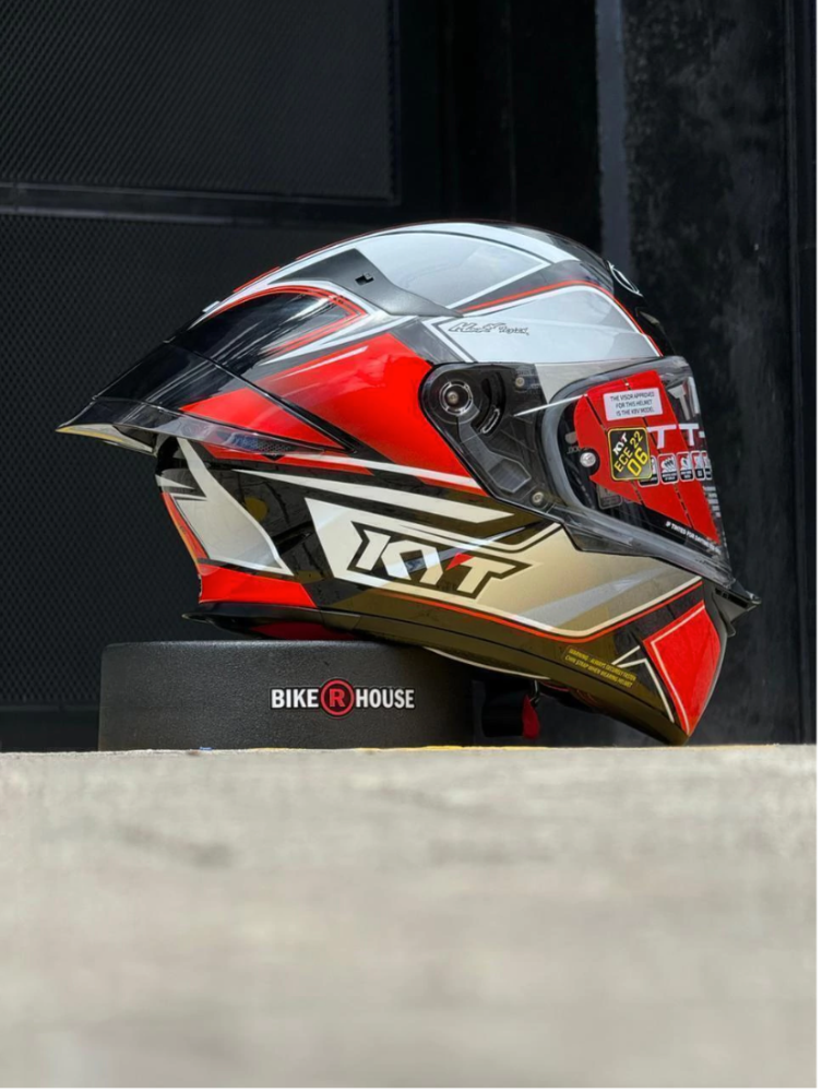CASCO KYT TT REVO TOURIST ROJO/GRIS M
