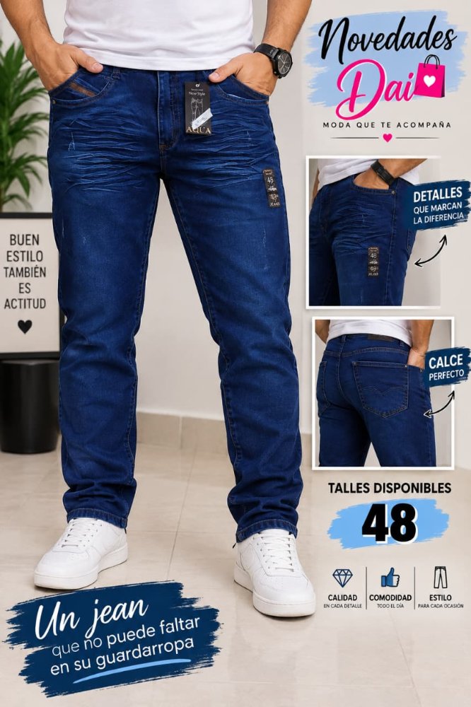 JEANS PARA CABALLERO TALLE 46