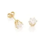BRINCO SOLITÁRIO BANHADO A OURO 18K 5262580006
