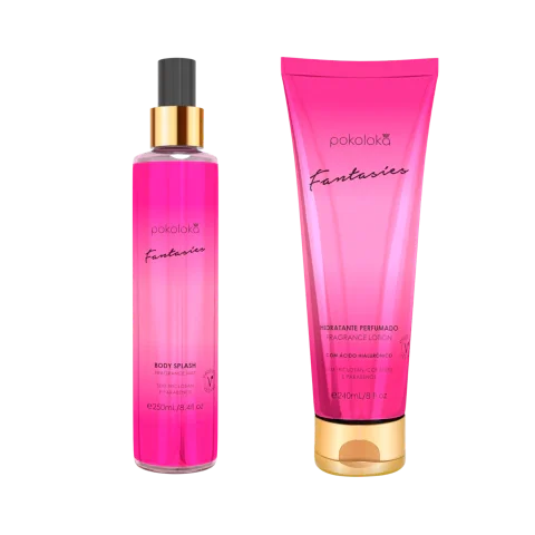 Kit Fantasies Pokoloka Feminino - Body Splash 250ml + Hidratante 240ml