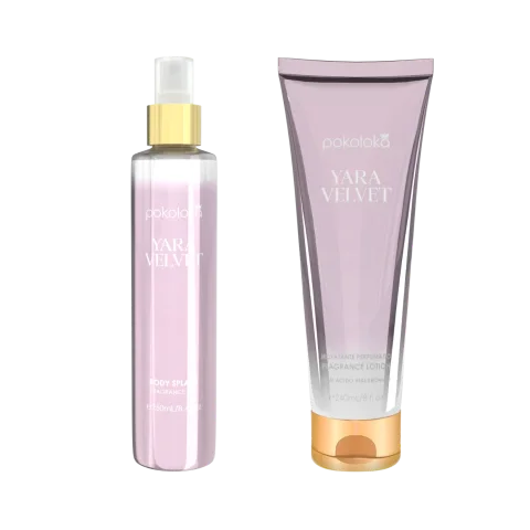 Kit Yara Velvet Pokoloka Feminino - Body Splash 250ml + Hidratante 240ml