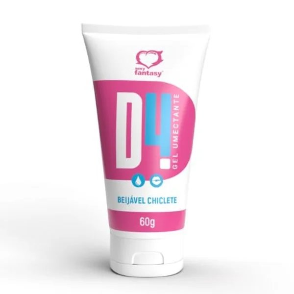 D4 Gel Umectante Lubrificante Beijável 60g Sexy Fantasy - CHICLETE