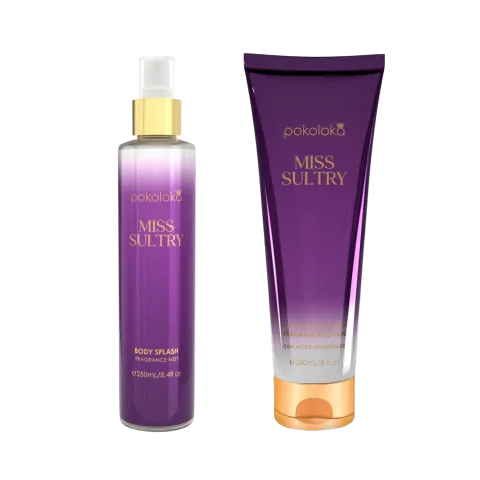Kit Luxury Miss Sultry Pokoloka Feminino - Body Splash 250ml + Hidratante 240ml