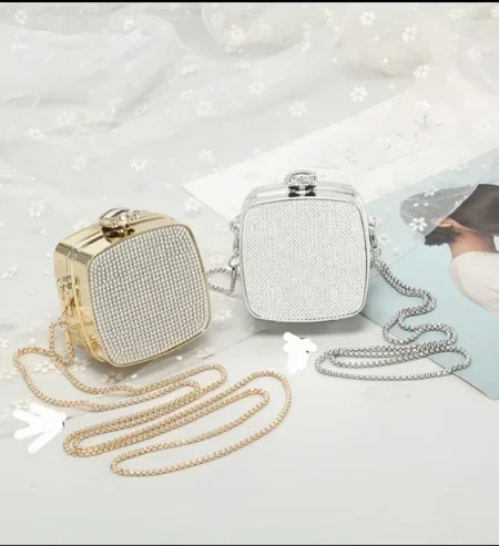 MINE BAG METAL STRASS