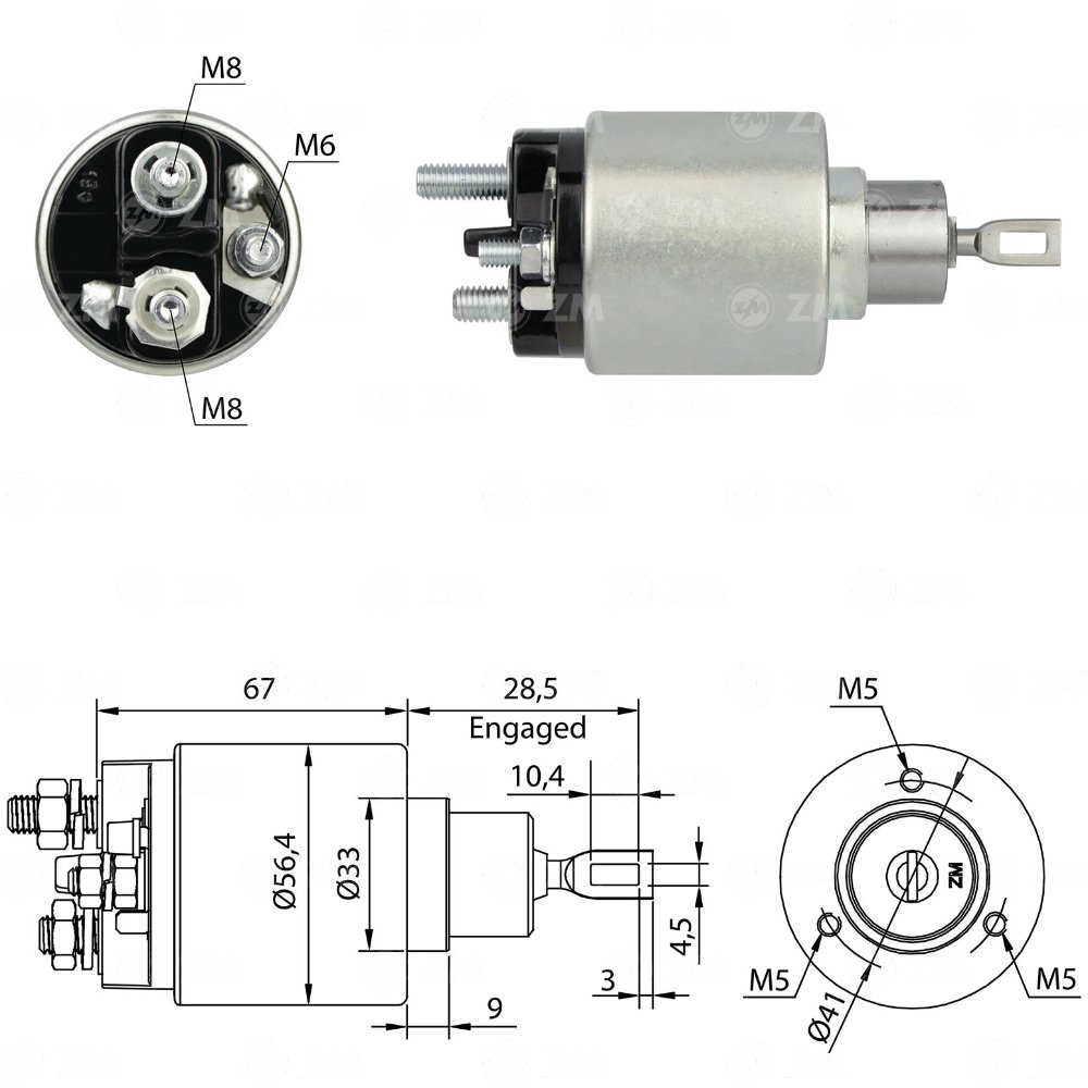Automático de Arranque 775 12v ZM