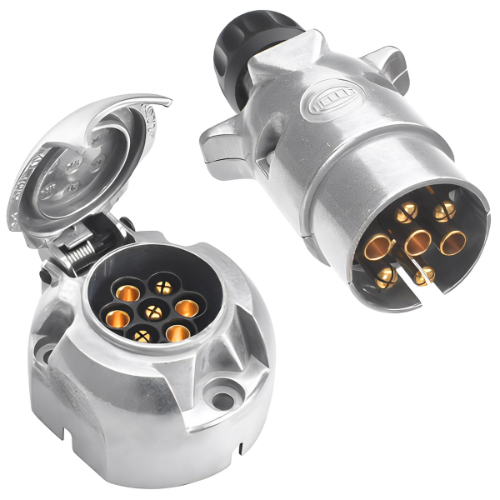 Conector/Enchufe de 7 Pinos para Trailer 24v (Par) ESTANDAR