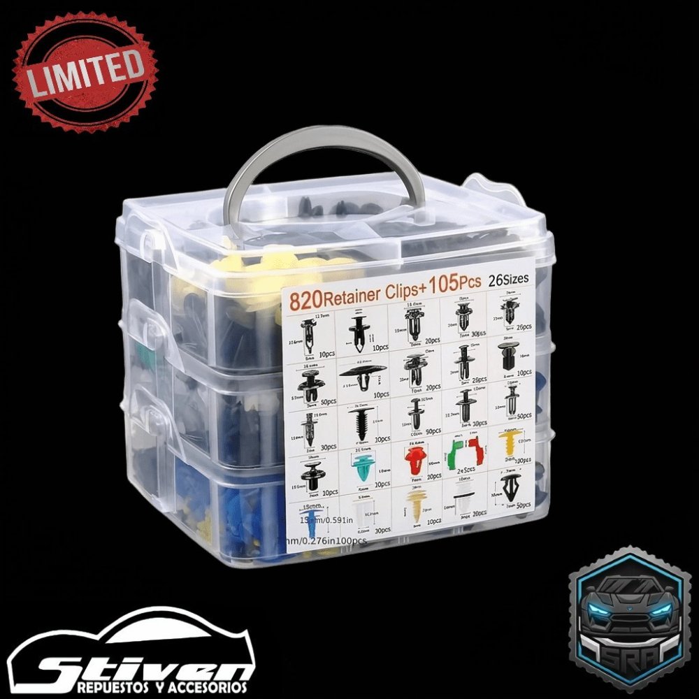 Kit de 940 Seguros/Pinches Universales SRA