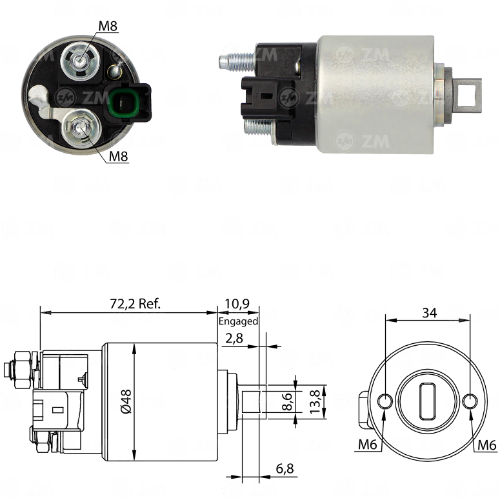 Automático de Arranque 425 12v ZM